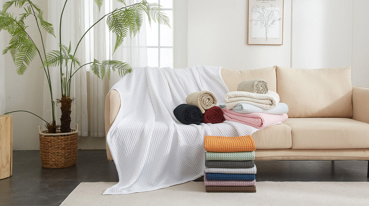 PHF  waffle wave blanket