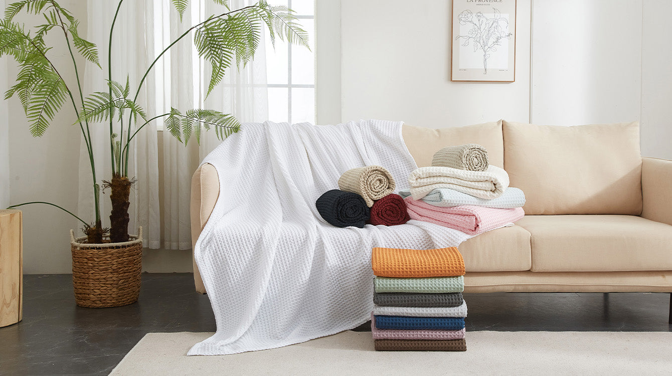 PHF  waffle wave blanket