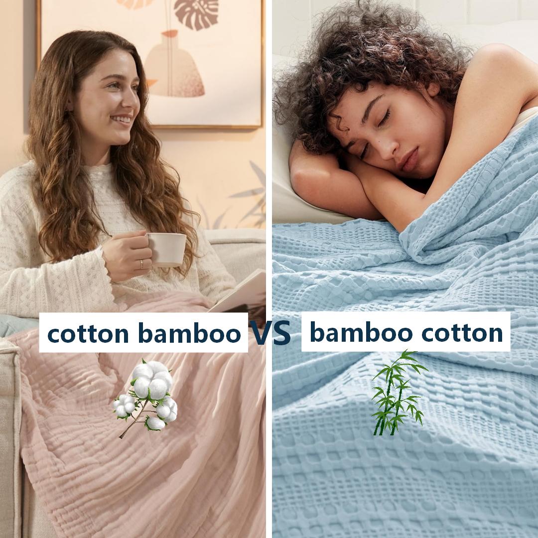 cotton bamboo blanket vs bamboo cotton blanket