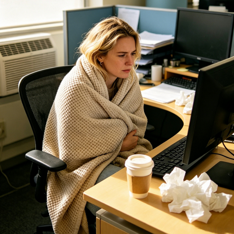 waffle wave blanket for desk