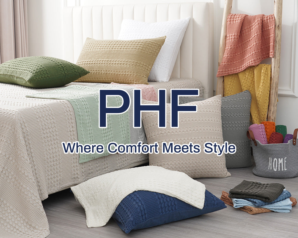 About PHF 100% Cotton Waffle Pillow Shams FAQs
