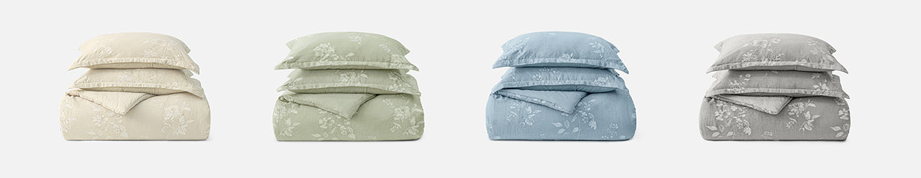 Stone-Washed Cotton Comforter Set colors