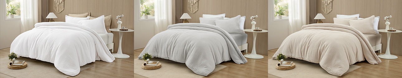 PHF Cotton Muslin Comforter Set Colors