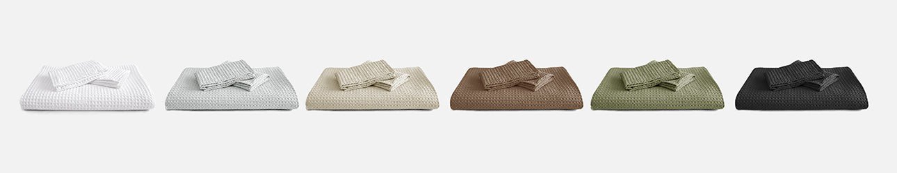 Waffle Weave Duvet Cover Set Colors