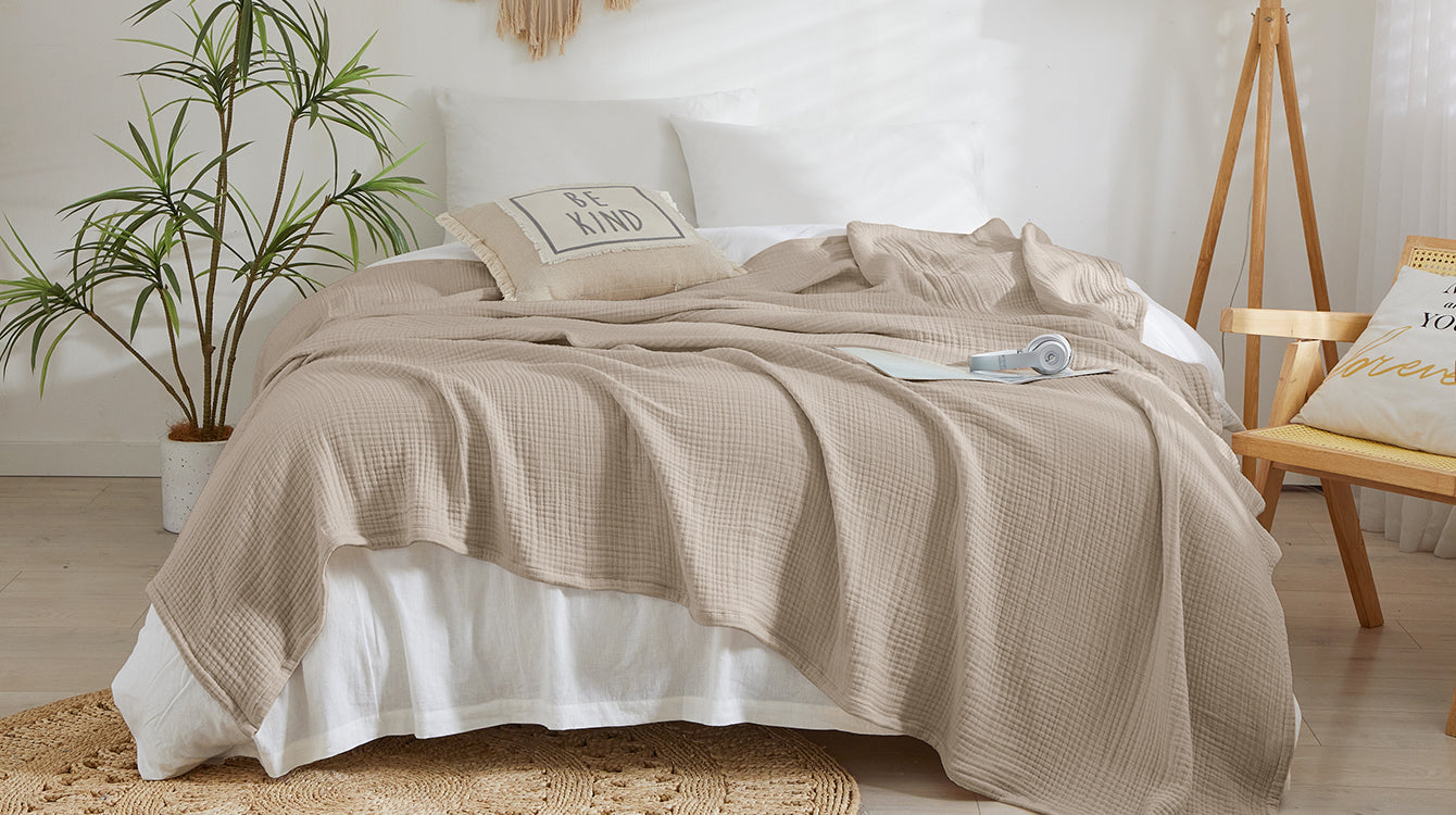 Cloud-soft 100% Cotton Muslin blanket