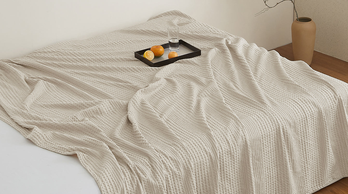 PHF Waffle Weave Blanket for bedding