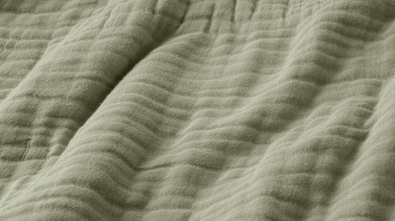 PHF's muslin blanket features