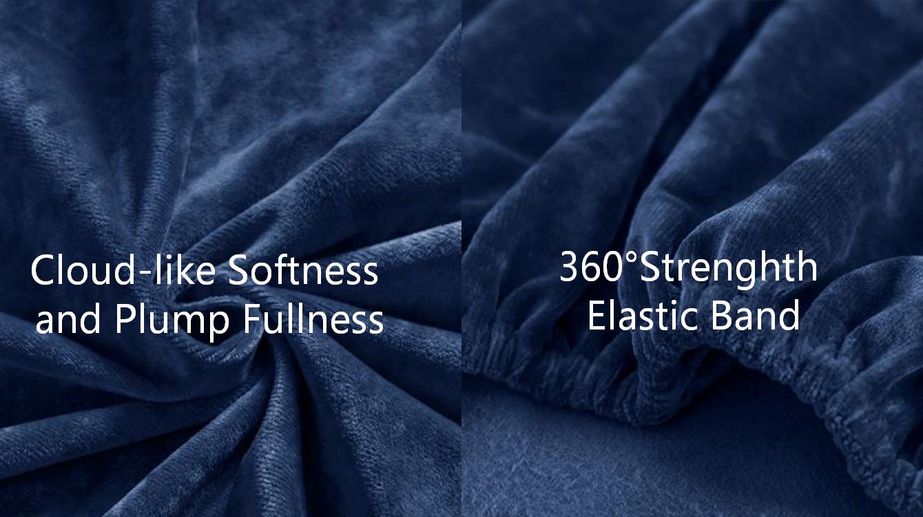 Luxury Soft Velvet Bottom Fitted Sheet