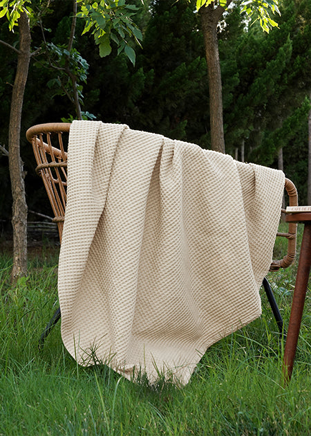 PHF Pre-Washed 100% Cotton Waffle Weave Blanket