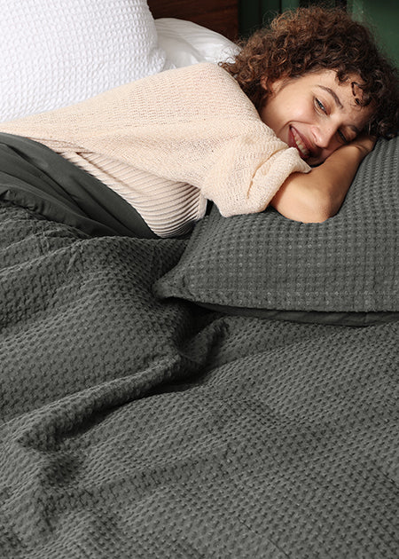 PHF Ultra Soft Waffle Weave Comforter Set