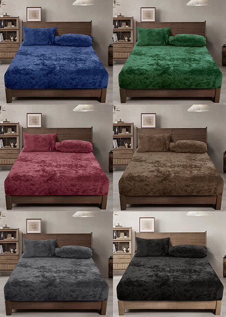 PHF Truly Velvet Fitted Sheet Colors