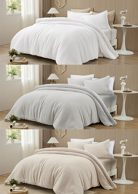 PHF Cotton Muslin Comforter Set Colors