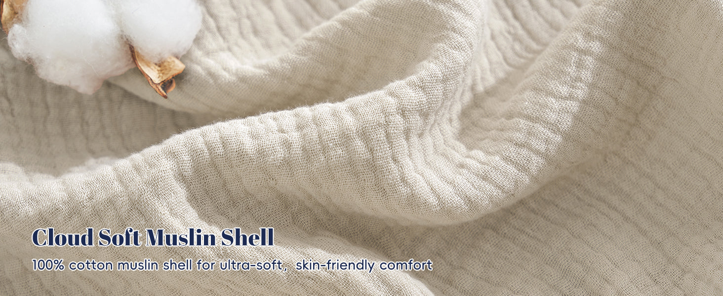 100% Safe Cotton Cover & Ultra-Soft Comfort Set