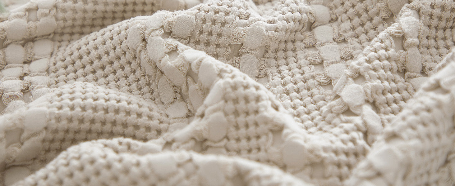 PHF 100% Cotton Waffle Pillow Shams