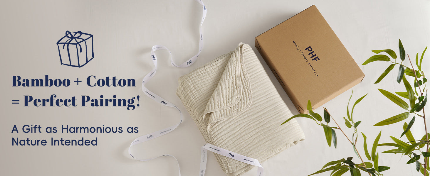 PHF bamboo-cotton blend blanket – the best gift choice