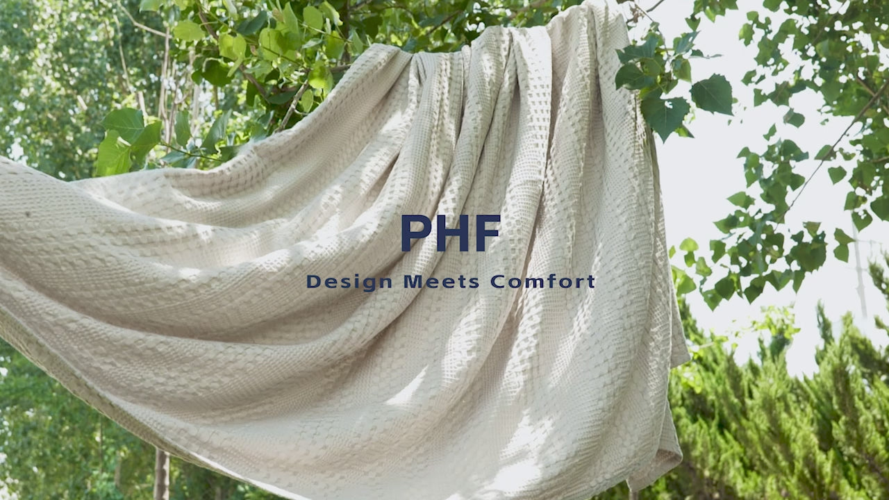 Bamboo-cotton Cooling Waffle Blanket